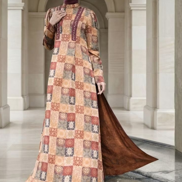 Shafira - Celestia Dress I Gamis Printed Muslim Wanita