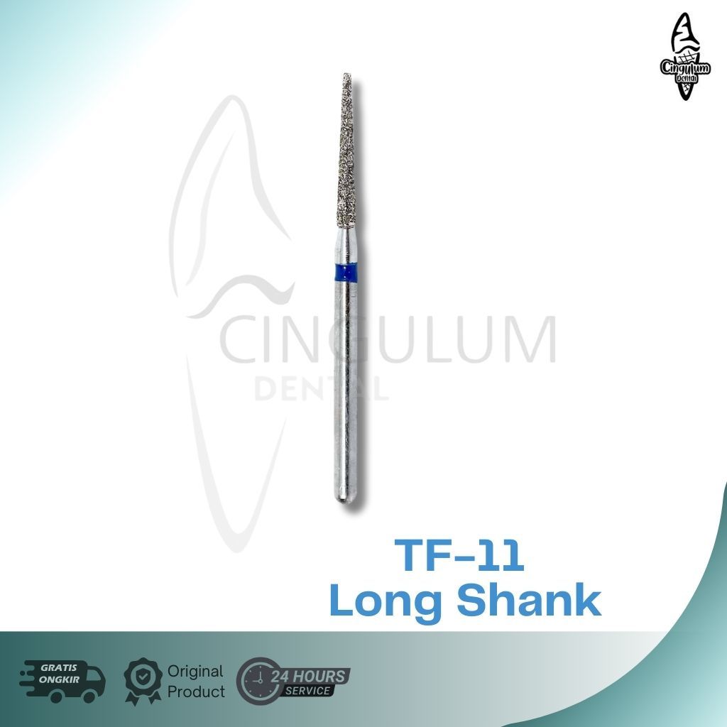 CINGULUM | tappered fissure diamond bur long shank | dental diamond bur highspeed long shank