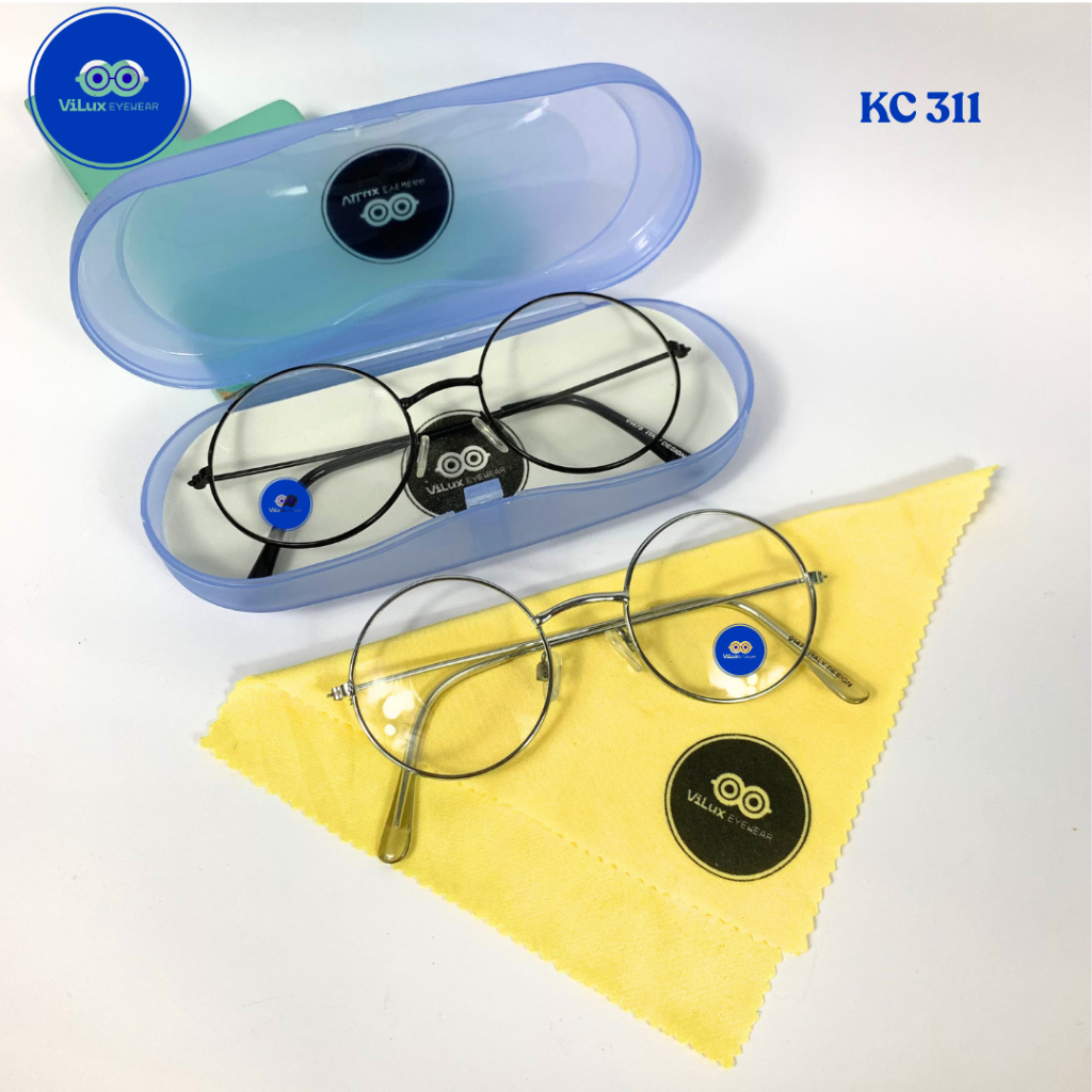 Kacamata Oval Frame Bulat Tipis Korea Couple // Tipis // Pria Wanita / KC 311