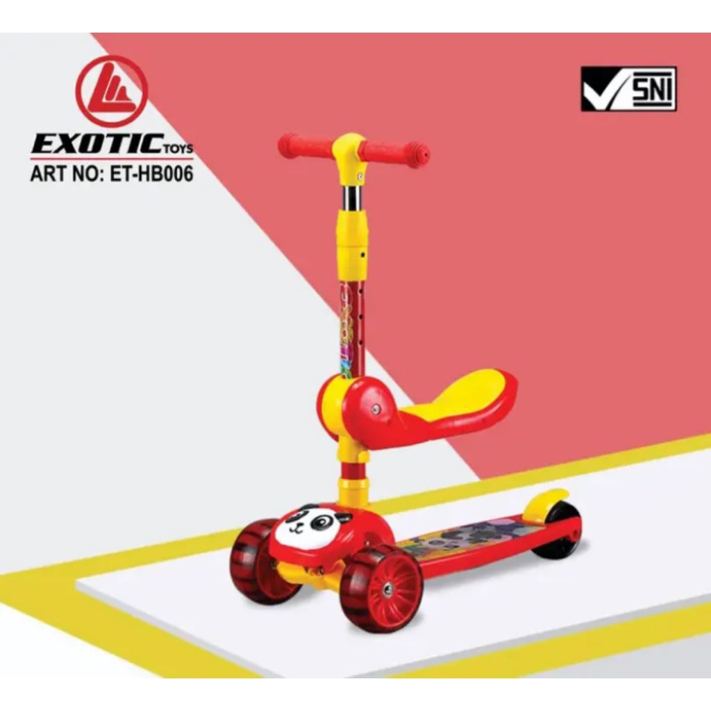 SEKUTER ANAK SCOOTER EXOTIC HB-006 MUSIK SEKUTER DUDUK