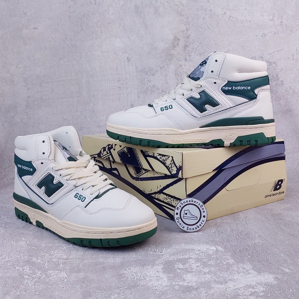 Sepatu Kasual NB 650 White Green