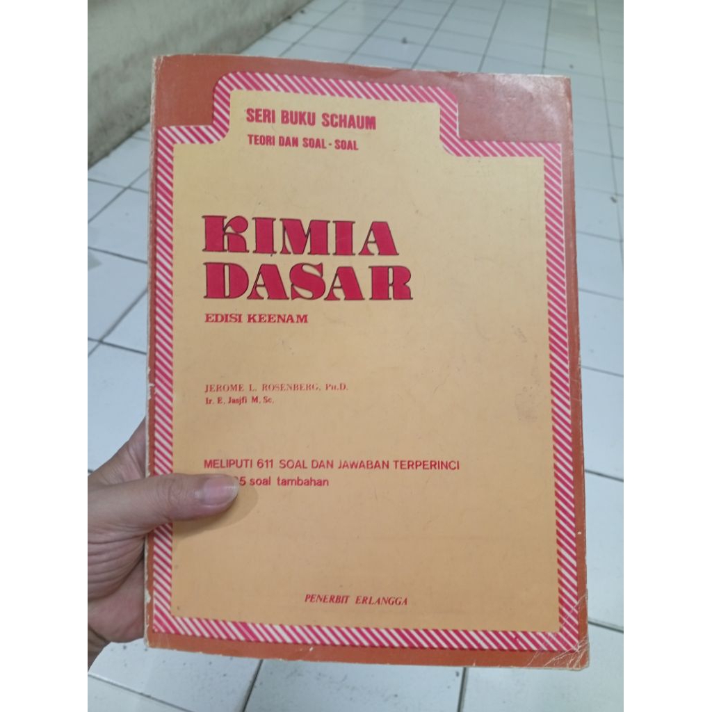 BUKU BEKAS ORIGINAL SERI BUKU SCHAUM TEORI DAN SOAL SOAL KIMIA DASAR EDISI KEENAM penulis JEROME L R