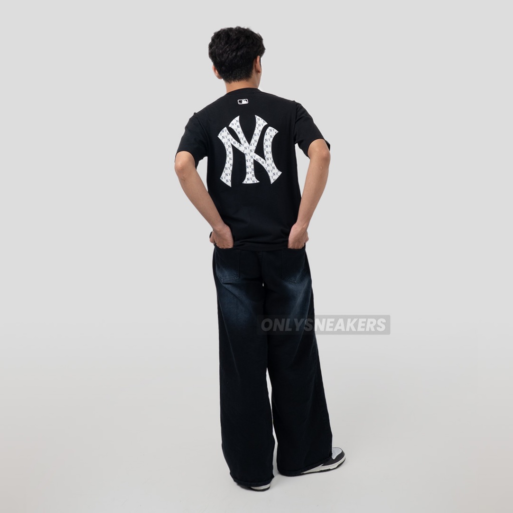 MLB NEW YORK YANKEES BASIC MONOGRAM BIG NY BLACK TEE