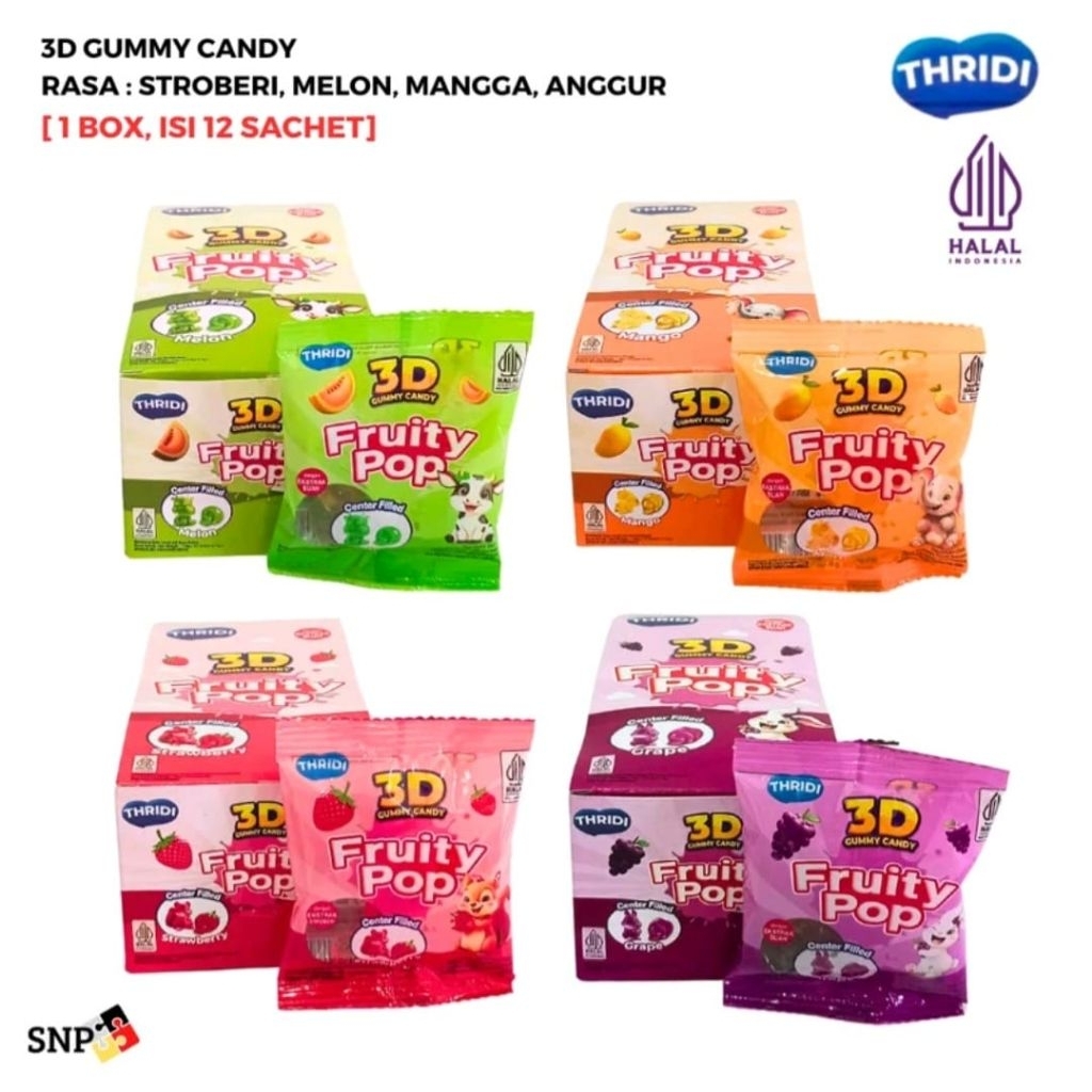 Thridi Fruity Pop - 3D gummy