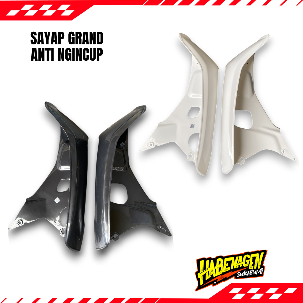 Sayap tebeng tameng putih hitam semua tipe honda astrea grand bulus legenda impressa presisi anti ti