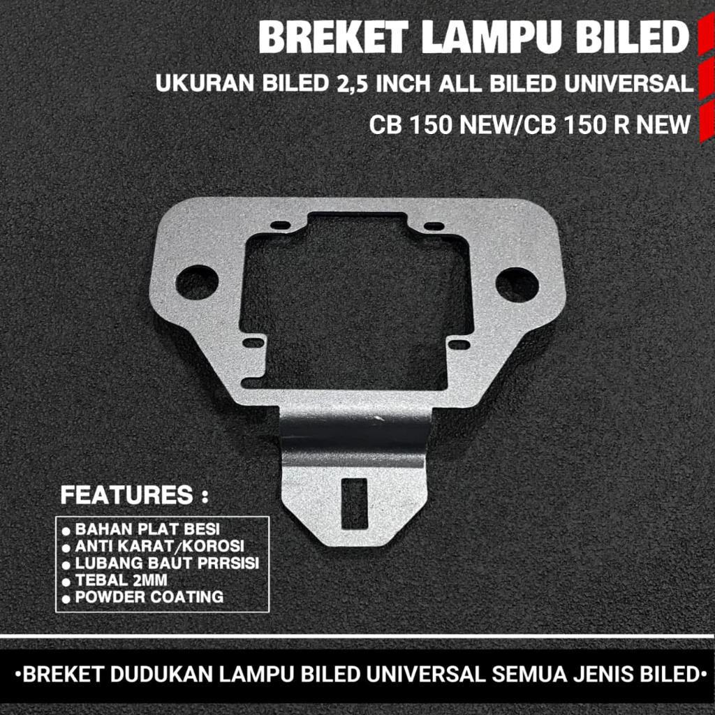 Bracket Breket Dudukan Lampu Projie Biled 2,5 Inch HID PNP CB150 R New /CB 150 New PRO55
