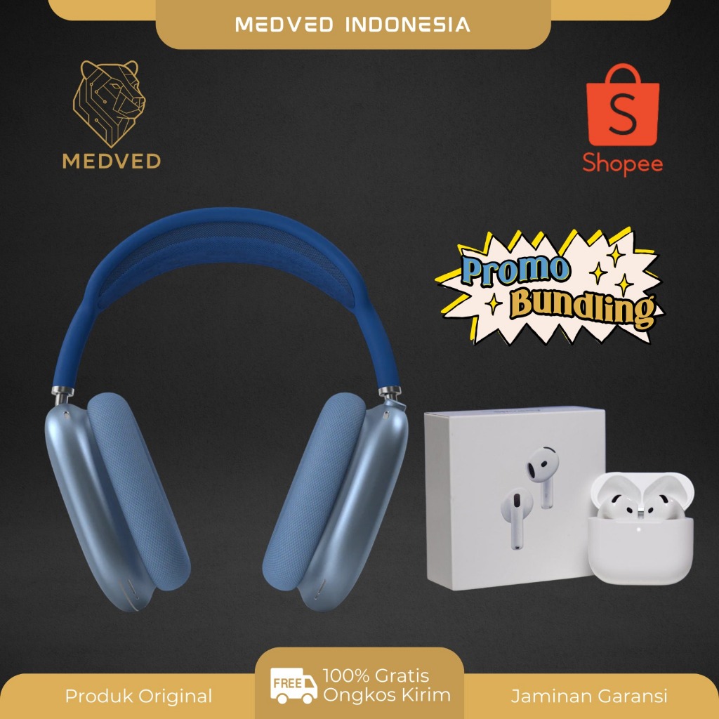 MEDVED [ Bundling Pods Air Max Macaron ] Wireless Bluetooth Earphone Gen 2 / Lelisu Wireless Earphon