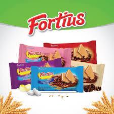 Wafer FORTIUS Inafood 70g | All Variant Rasa (Blueberry, Coffee, Peanut, Strawberry, Vanilla)