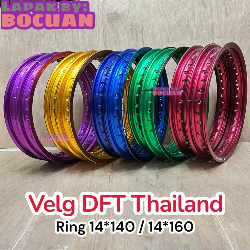 Velg DFT Thailand Ring 14 140 160 Original Jari Jari Racing Mio Vario Beat Scoopy Nmax PCX Thailook