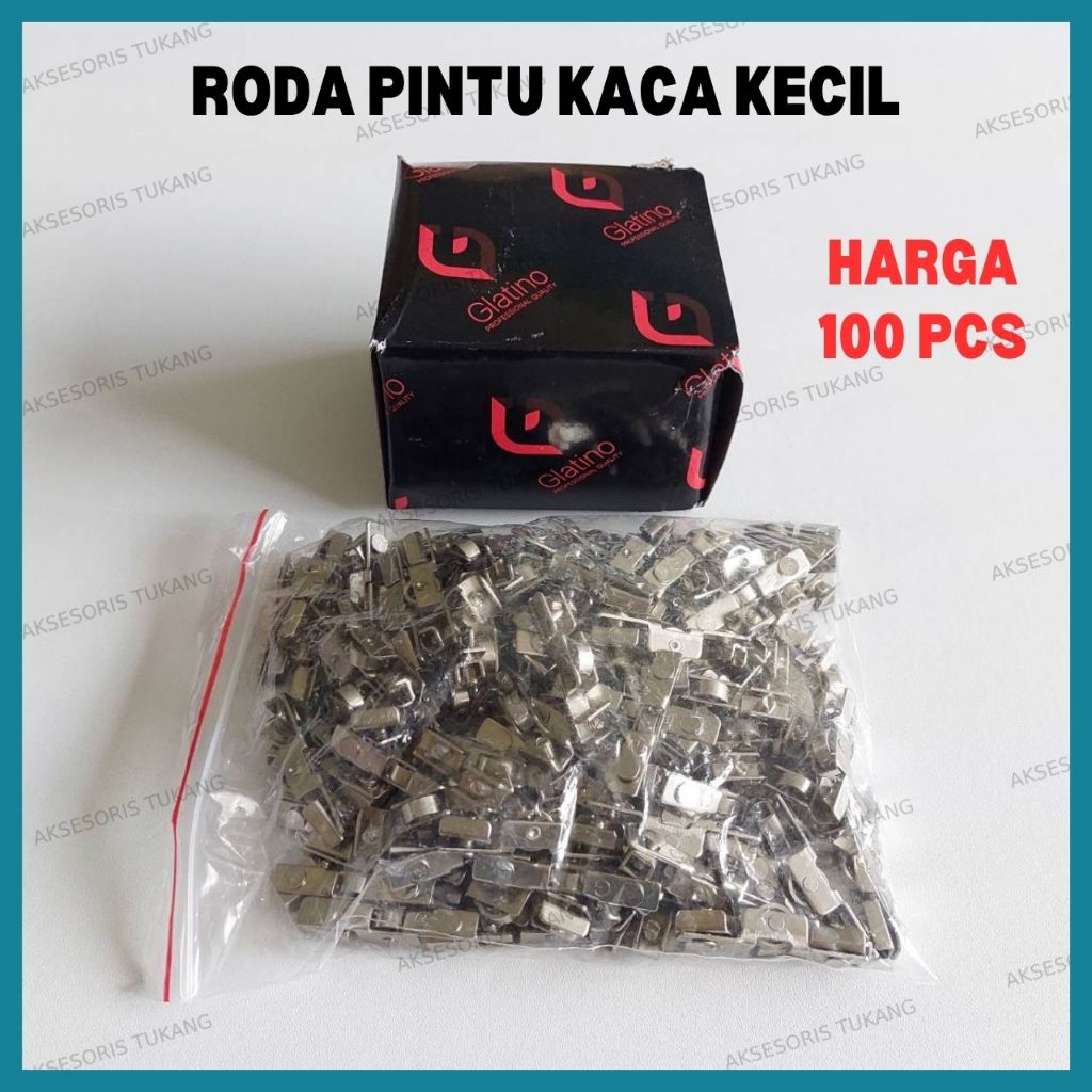 [100 PCS] Roda Pintu Kaca Kecil / Roda Showcase / Roda Etalase Kaca Lemari Etalase Kecil