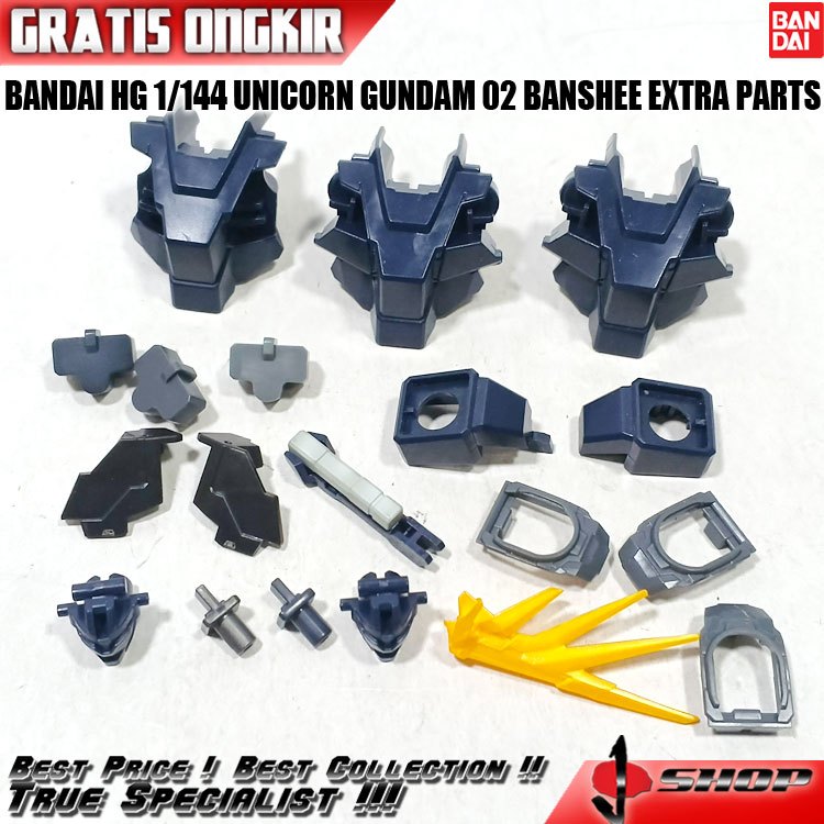 BANDAI HG 1/144 UNICORN GUNDAM 02 BANSHEE EXTRA PARTS HG4047