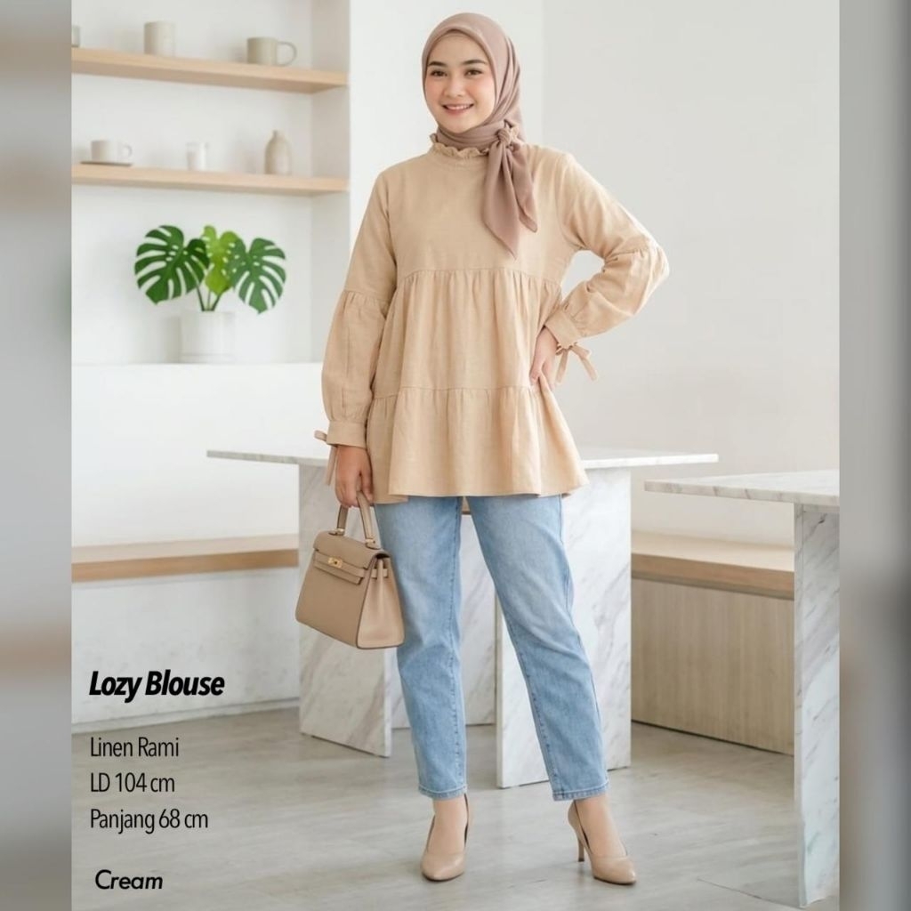 BLOUSE WANITA KATUN RAMI / LOZY BLOUSE