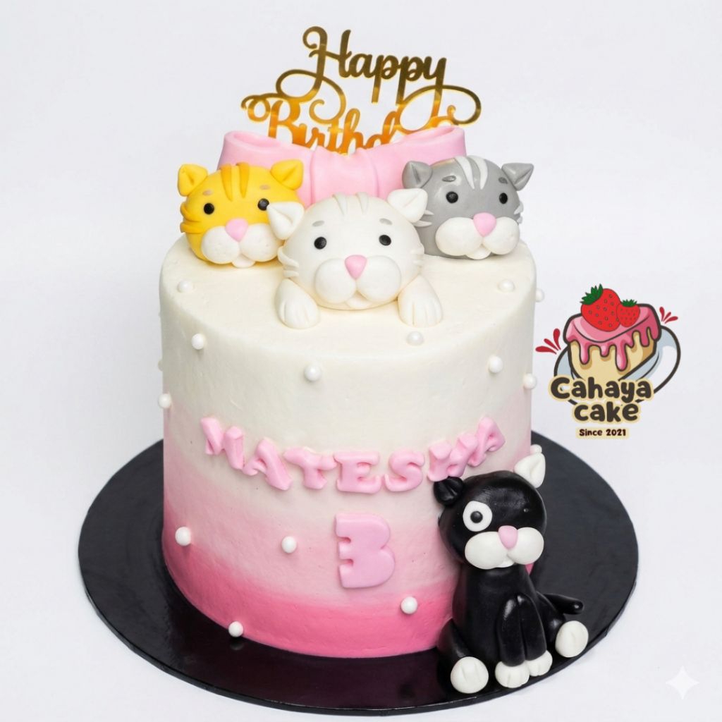 Kue Ulang Tahun Kucing / Kitten Cake / Kitty Cake / Kue Ultah Cat