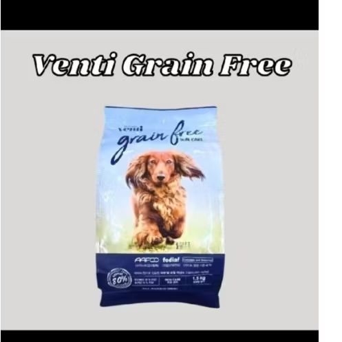 Rezeki Petshop - Venti Grain Free Makanan Anjing Premium HAIR CARE untuk kulit dan bulu sehat isi 5k