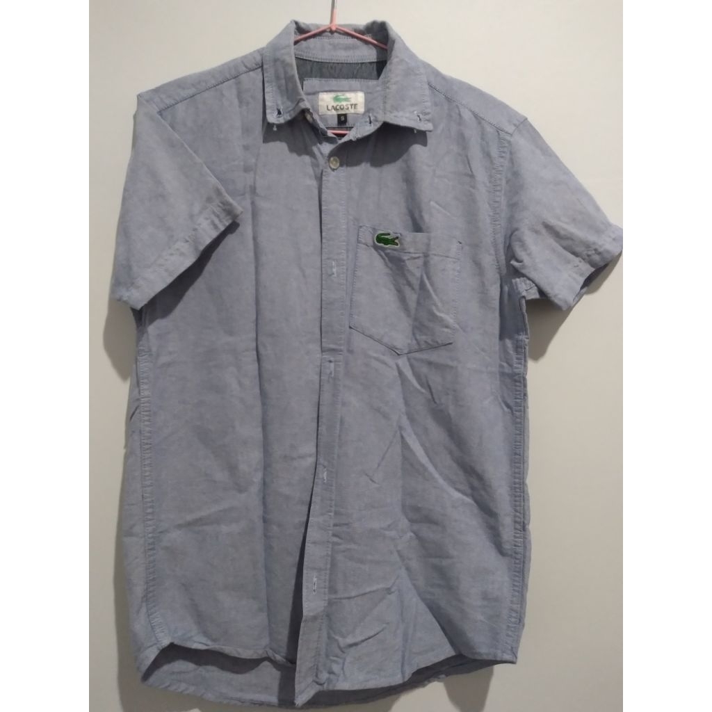 preloved | Lacoste kemeja lengan pendek