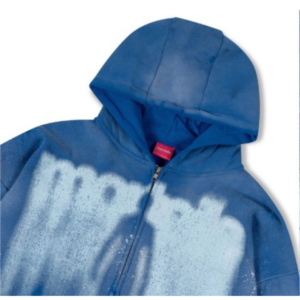 MORTEILS // DECONST HOODIE BLUE // ORIGINAL