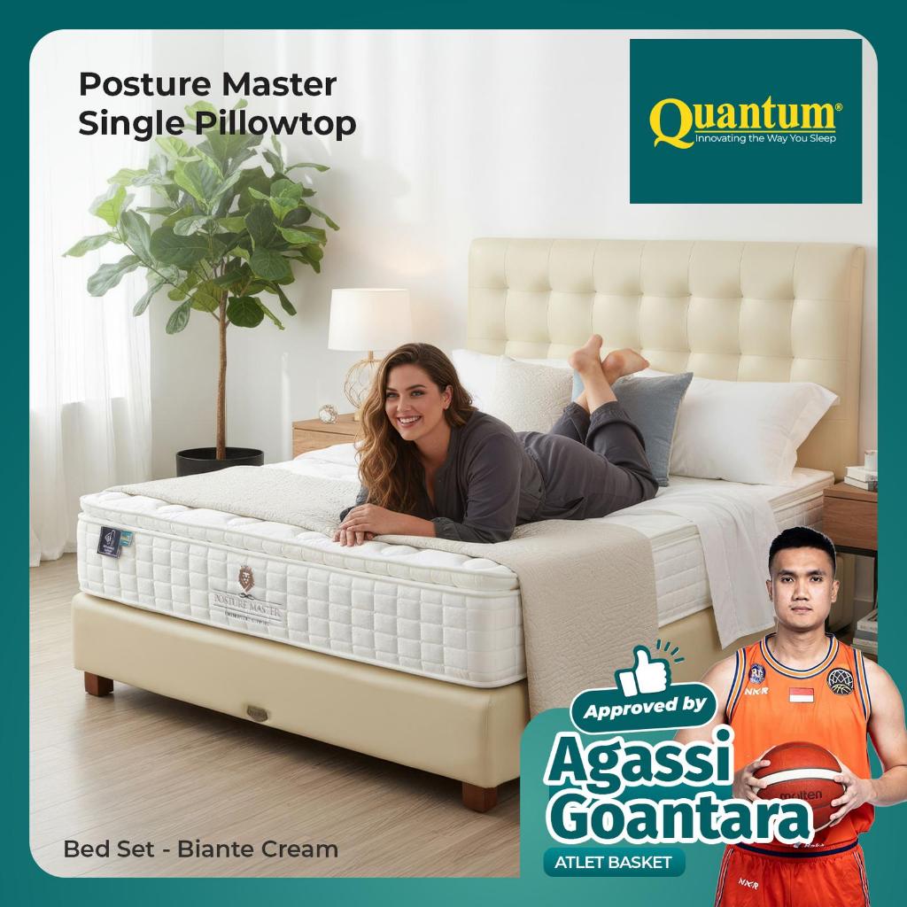 Kasur Springbed Quantum Orthopedic PM Single Pillowtop 28cm - HANYA KASUR