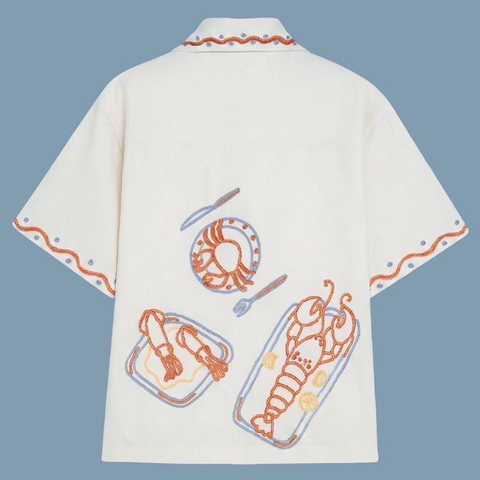 Seafood Feast Unisex Embroidery Shirt