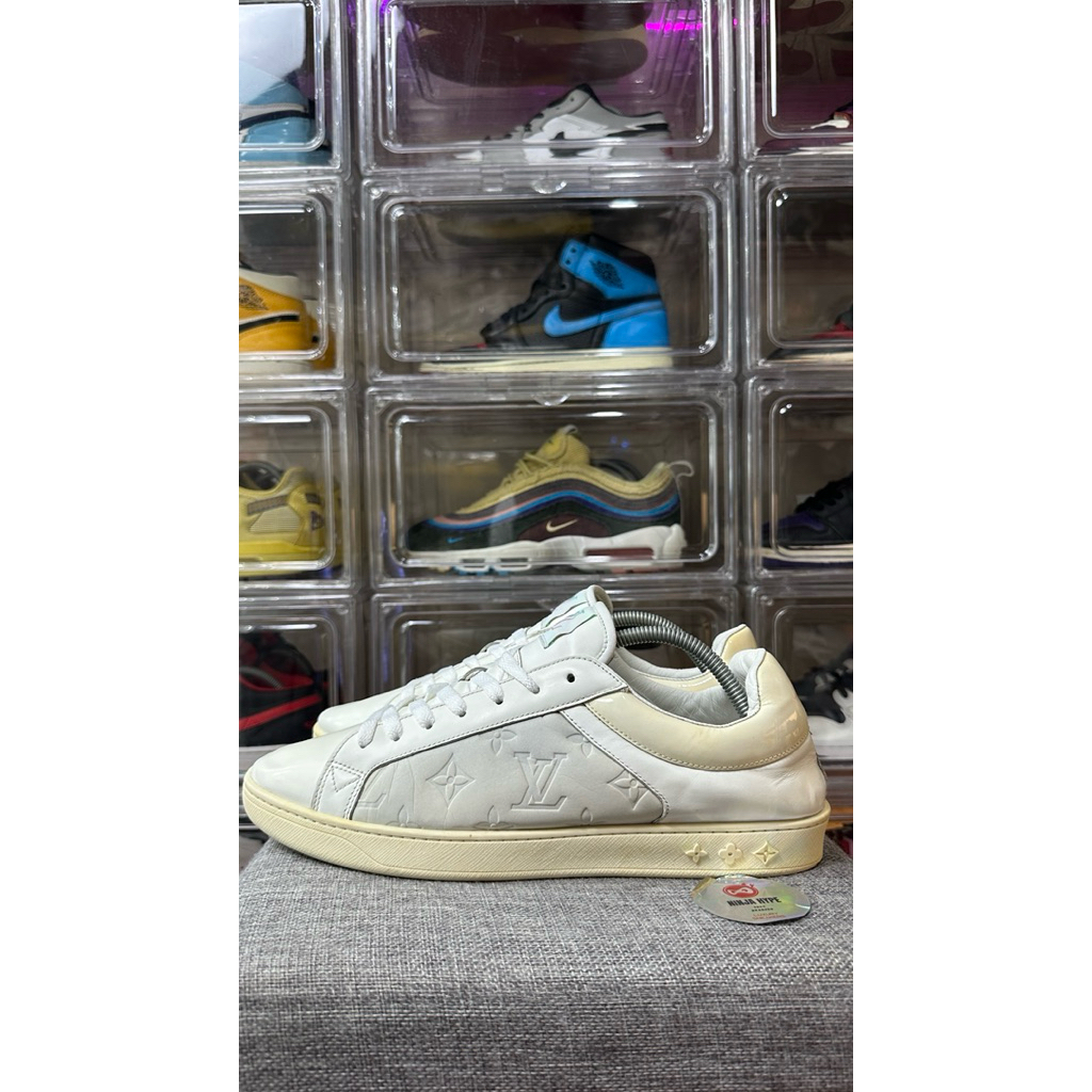 LUXEMBOURG LEATHER LOW TRAINERS , SNEAKERS , SHOES , SEPATU , SNEAKERS ITALY , SHOES ITALY , SEPATU 