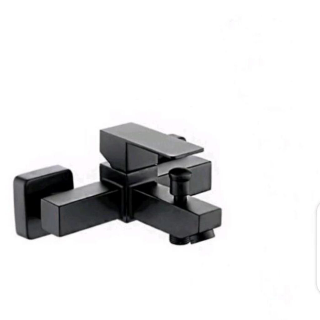 KRAN SHOWER PANAS DINGIN KOTAK STAINLESS / KRAN PANAS DINGIN HITAM - -, -