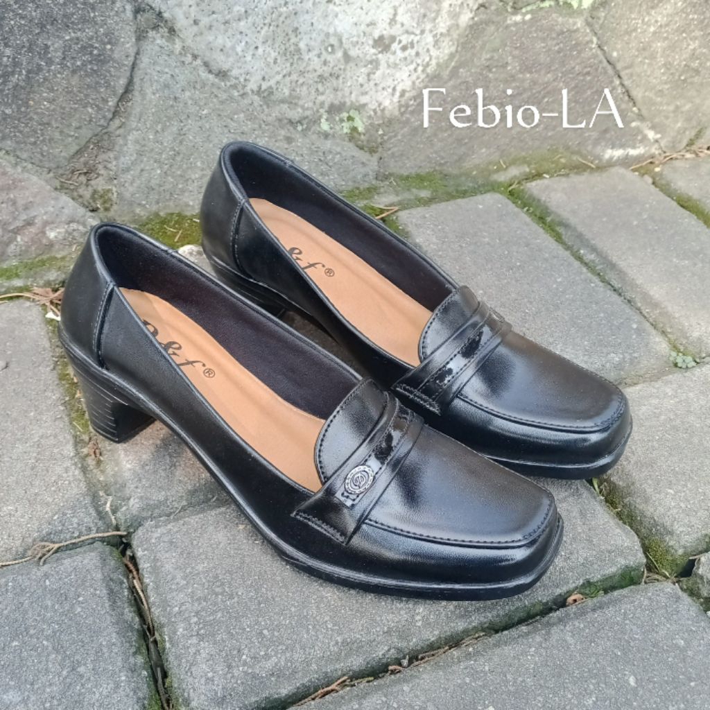 Sepatu Pantofel Wanita Original Sepatu Kerja Kantor Wanita Hitam