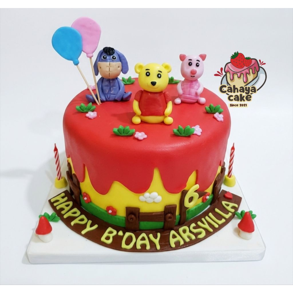 Kue Ulang Tahun Winnie The Pooh / Disney Cake / Kue Ultah Karakter Anak