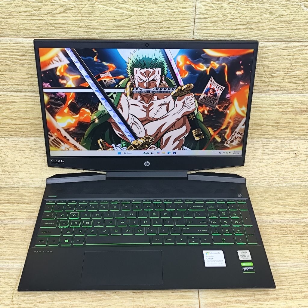 Laptop 2nd HP Pavilion 15-DK1041TX Core I7-10750H RAM 8GB SSD 512GB  GTX 1650