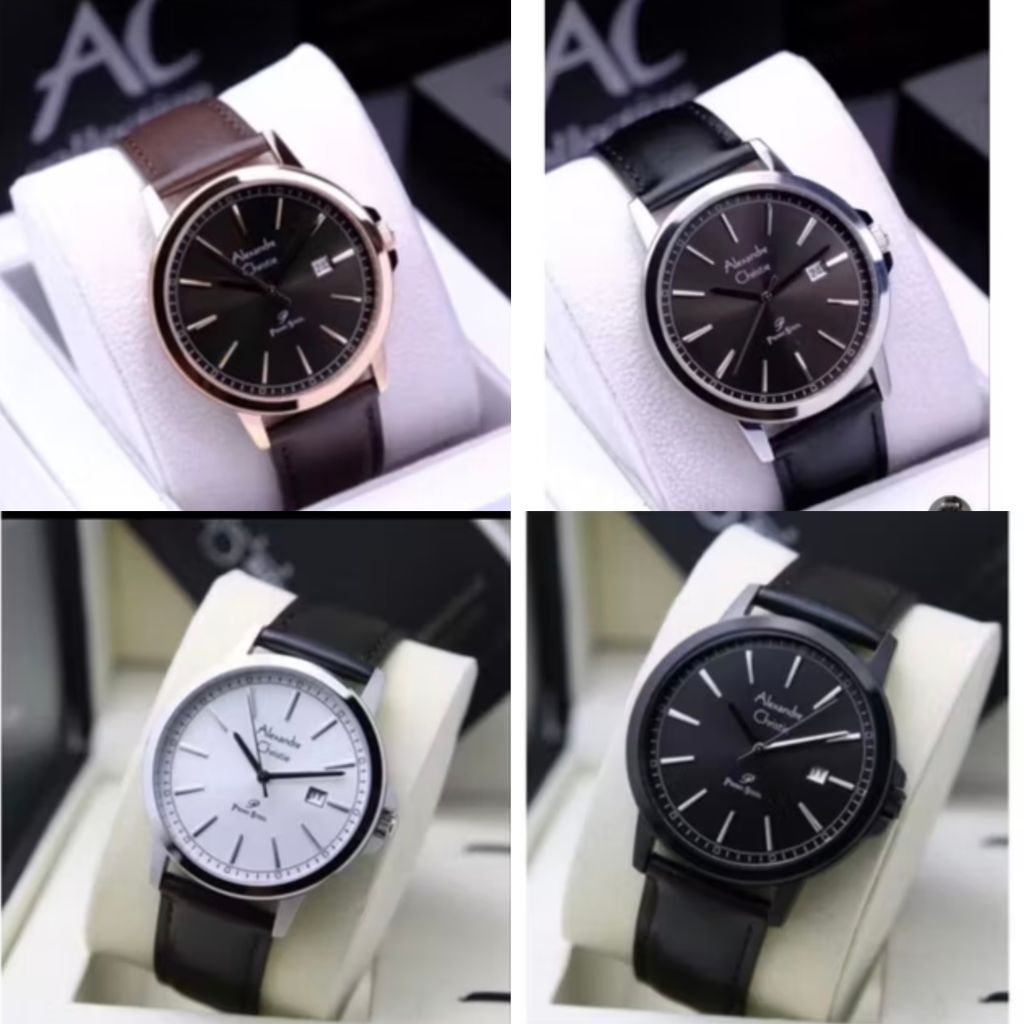ALEXANDRE CHRISTIE PRIA AC 1014 SILVER JAM TANGAN ALEXANDRE CHRISTIE AC 1014 ORIGINAL