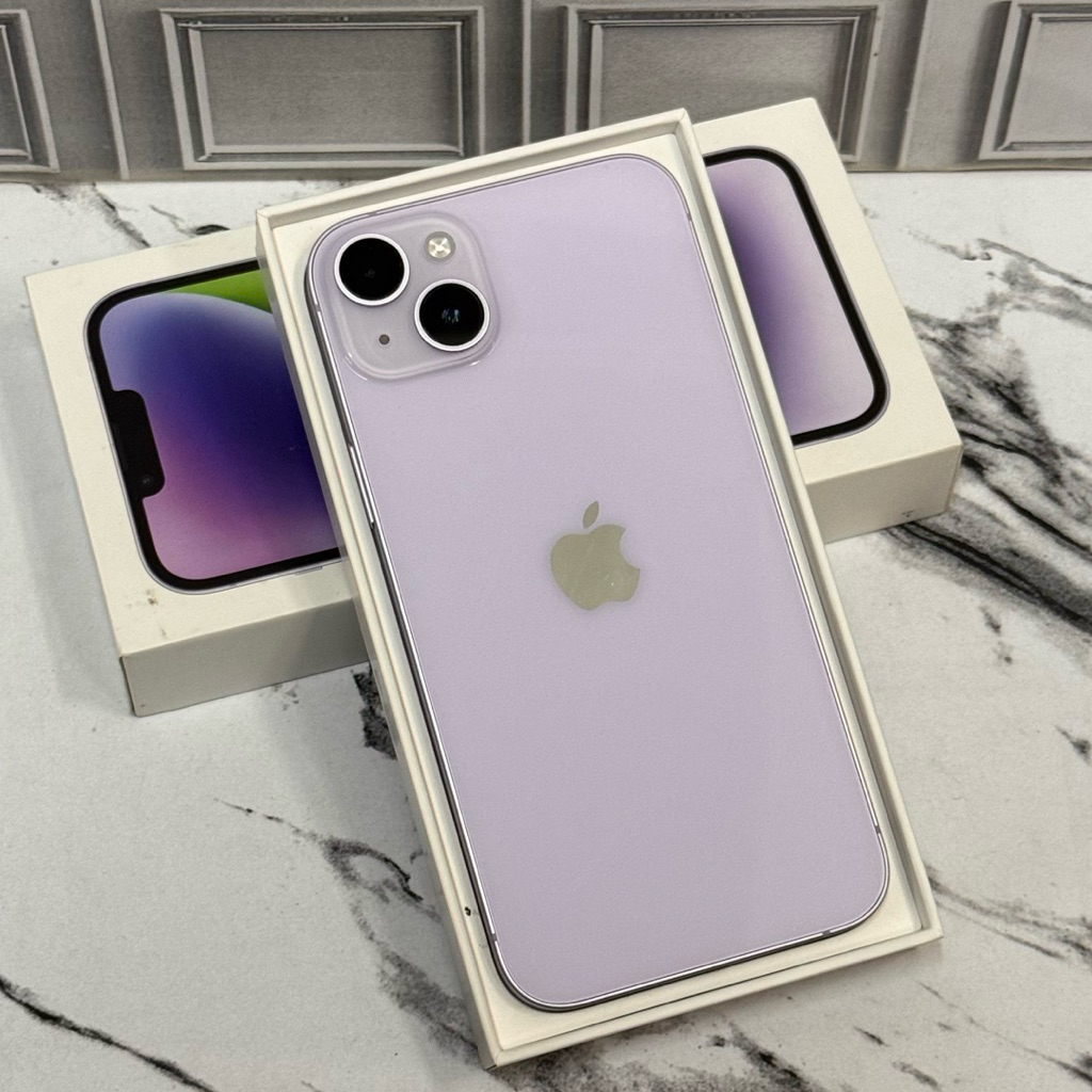 iPhone 14 Plus 128GB iBox Second Fullset Original Ungu