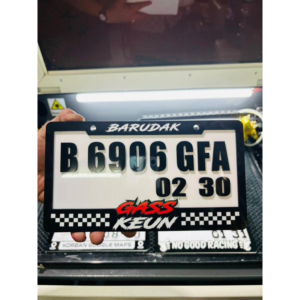 FRAME PLAT NOMOR MOTOR JDM Akrilik