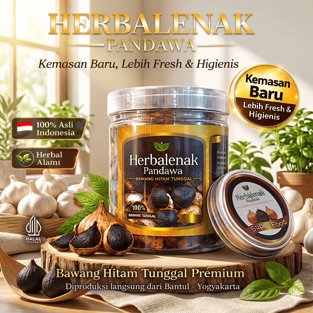 BAWANG HITAM TUNGGAL - black garlic - SUPER - COD