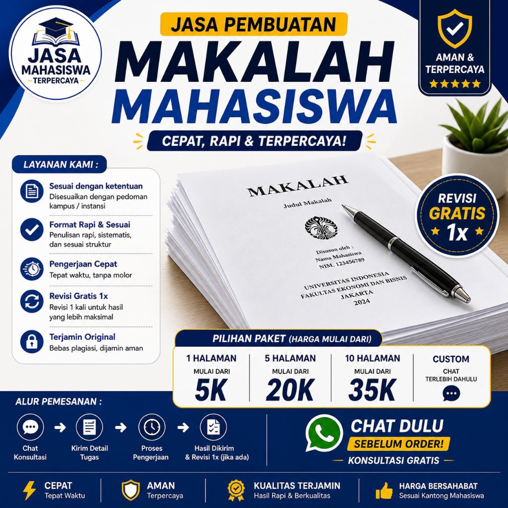 Jasa Pembuatan Makalah Mahasiswa