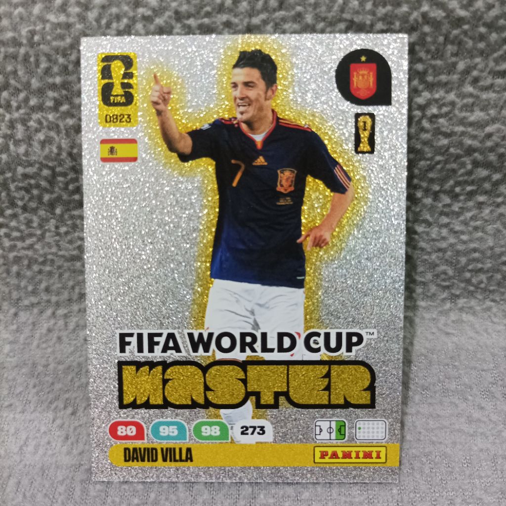 Panini adrenalyn FIFA world cup 2026 master card david villa