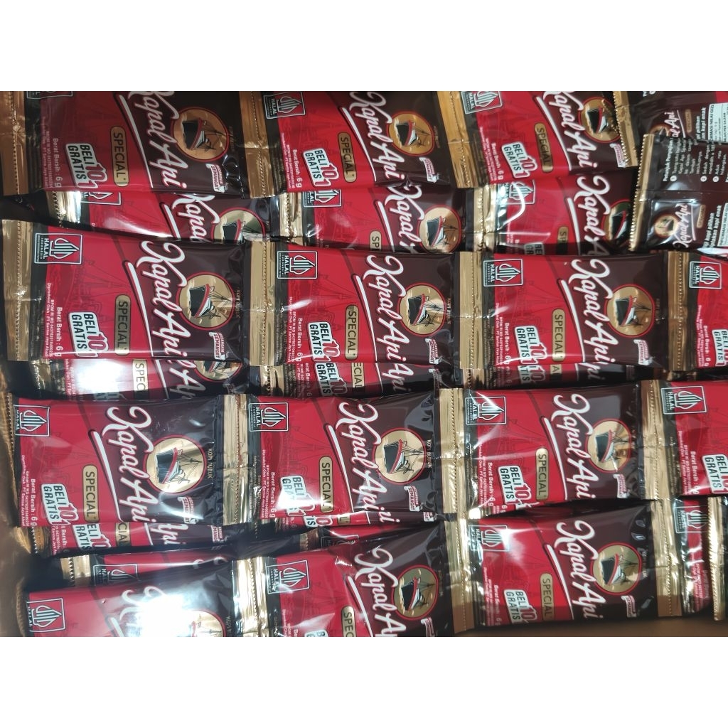 kopi kapal api bubuk 1 Rtg x 11 bungkus x 6g EXP 20-01-2027