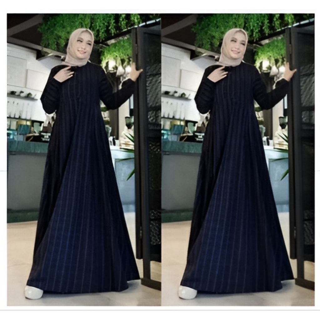 Gamis Flanel Motif Kotak/Gamis Impor Premium Besst Quality