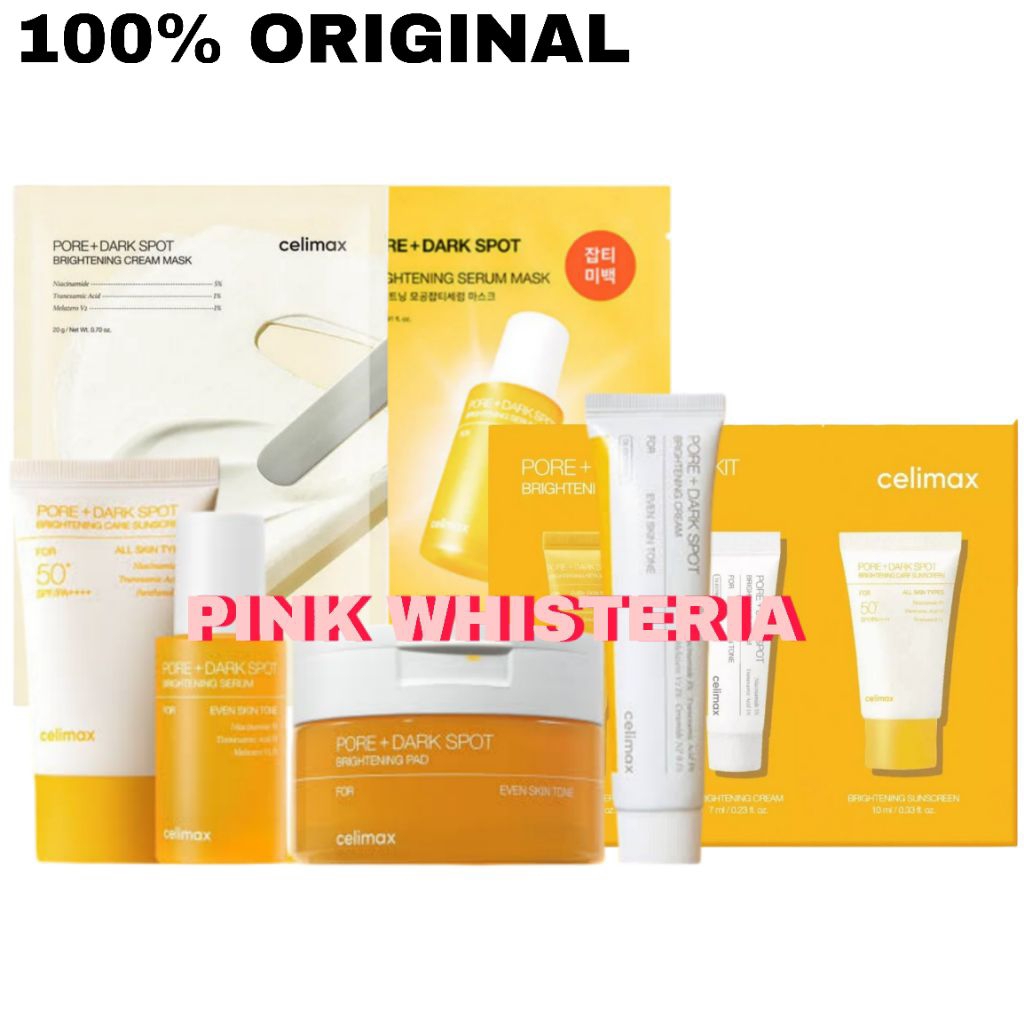 [ORIGINAL] CELIMAX Pore + Dark Spot Brightening Care Cream / Serum Ampoule / Mask / Pad Pads / Sunsc