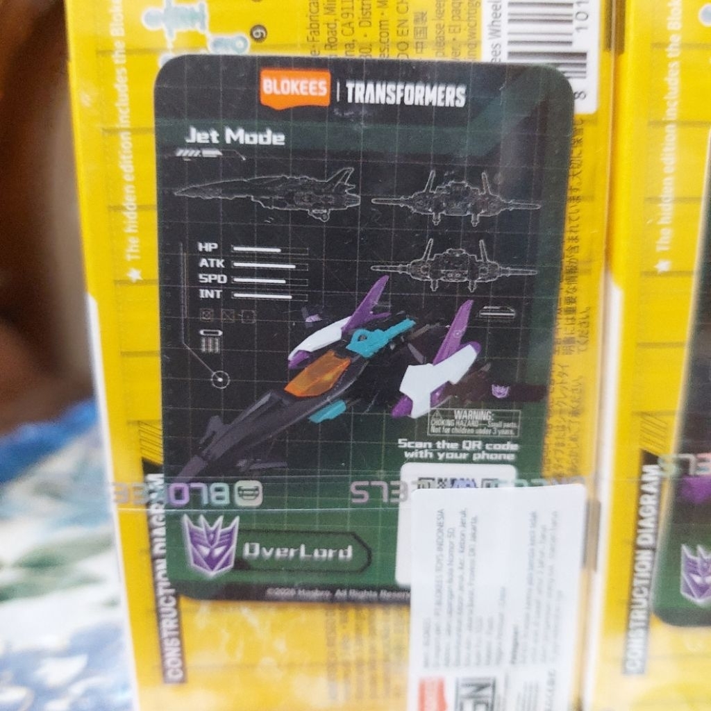 "OVERLORD JET MODE, TANK MODE OVERLORD" Blokees Wheels Transformers C02 (OFC, Selected)