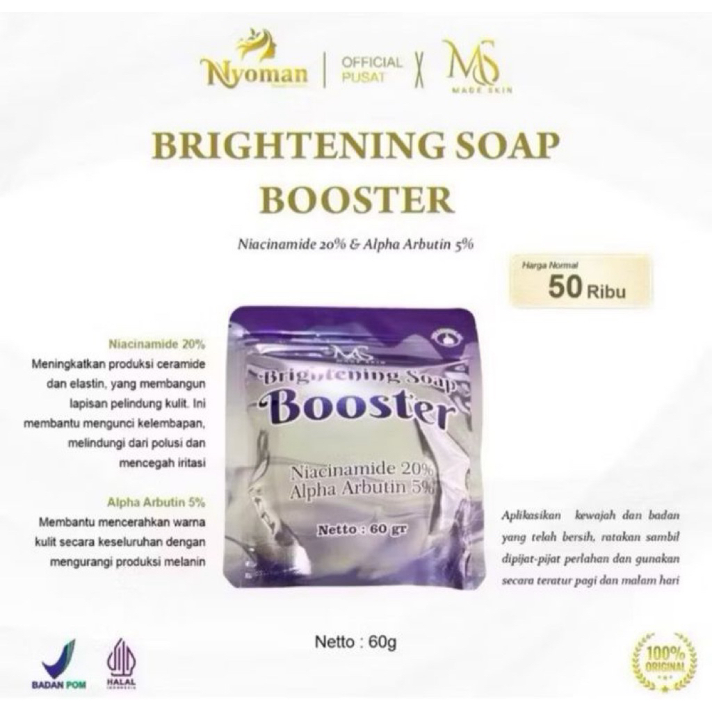BOOSTER SOAP NYOMAN BEAUTY SKINCARE