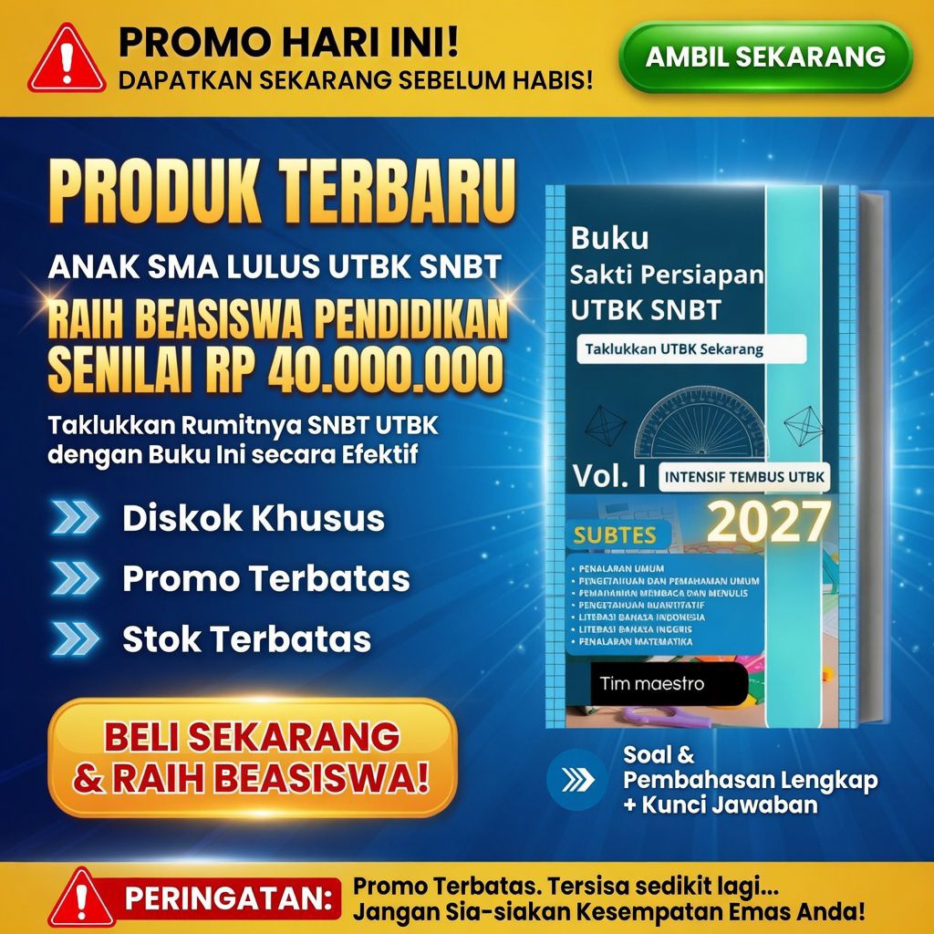 Taklukkan UTBK | Buku Sakti Tembus UTBK SNBT | INTENSIF LOLOS TAKLUKKAN PTN FAVORIT
