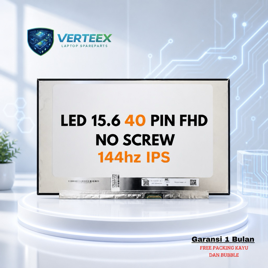 Led Laptop 15.6 Inch Slim 40 Pin FHD 1920X1080 144Hz 120hz