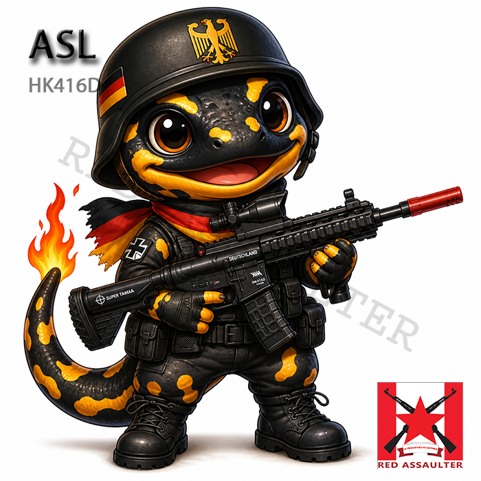 Permainan Gambar Pajangan Outdoor Salamder Api Khas Jerman HK416D