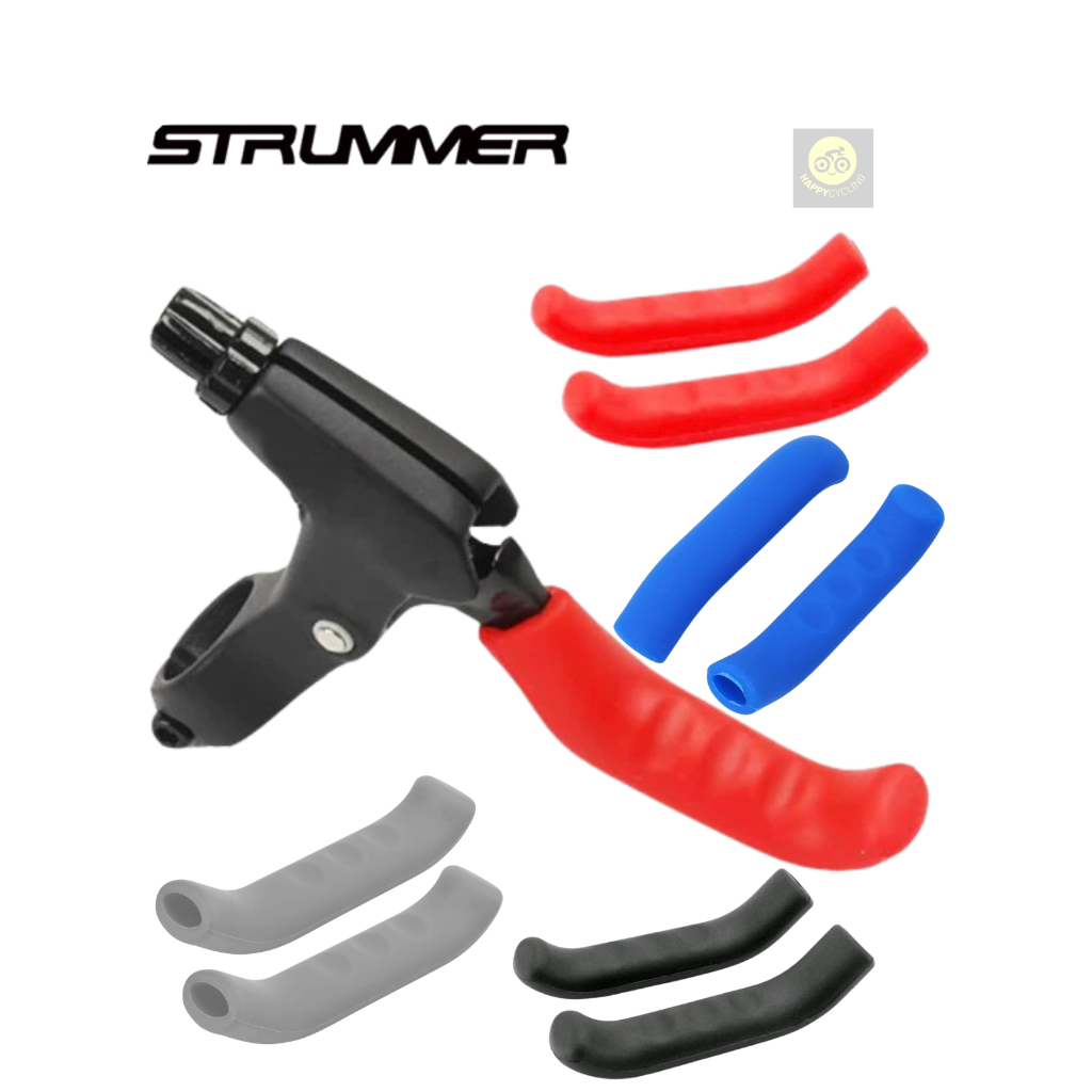 Karet Pelindung Tuas Handle Rem Sepeda Silikon Cover Case Strummer Happy Cycling