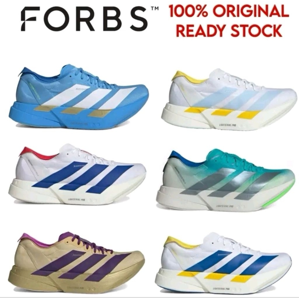 Adidas Adizero Adios Pro 4 Cloud White Royal / Glow Blue / All Triple White / Rich Purple Gold Metal