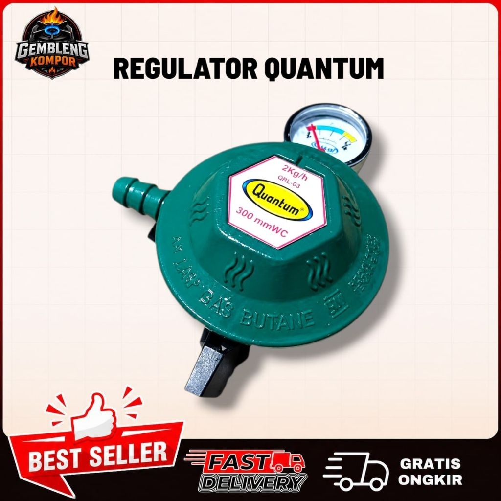 Regulator QUANTUM QRL-03 Marbeli regulator QUANTUM (rekondisi)tekanan rendah dengan Tachometer Origi