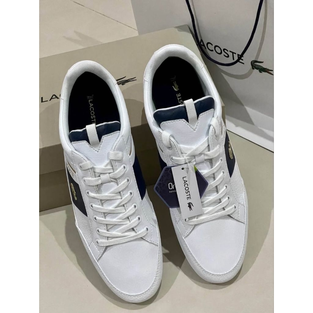 Lacoste Men Shoes Chaymon 0120 White Leather