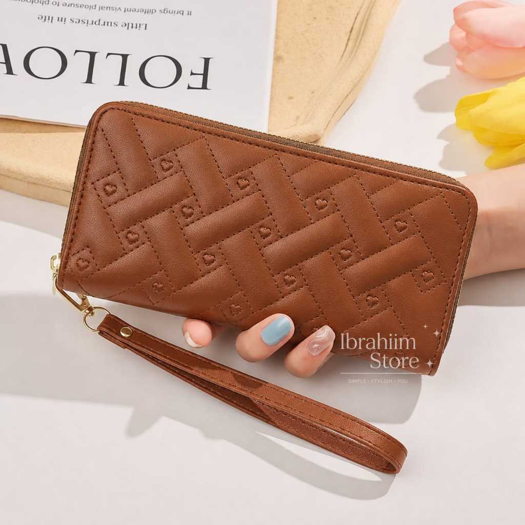 DOMPET WANITA PANJANG RESLETING MUAT HP / DOMPET WANITA PANJANG RESLETING TERBARU