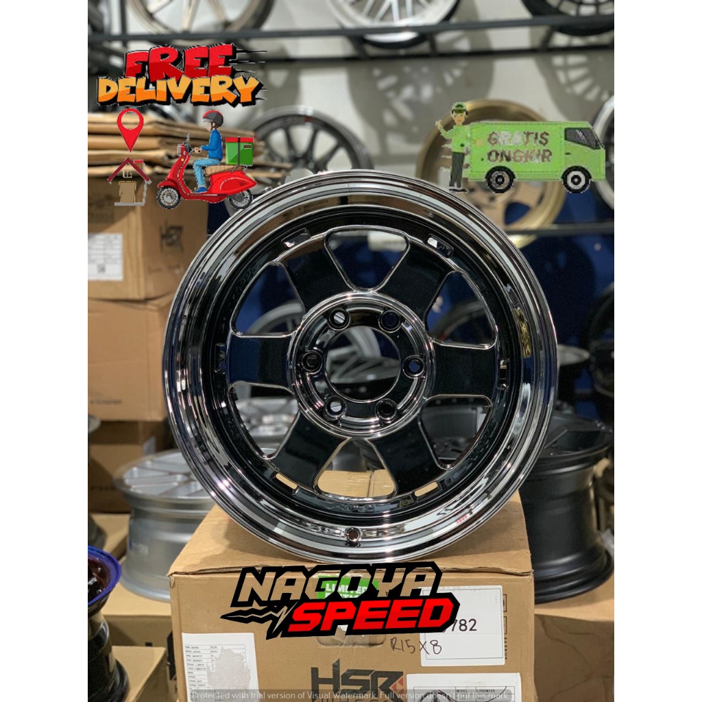 Velg mobil fortuner ring 18 hsr ettape hole 6x139 velg mobil original hsr r18 velg hsr wheel free on