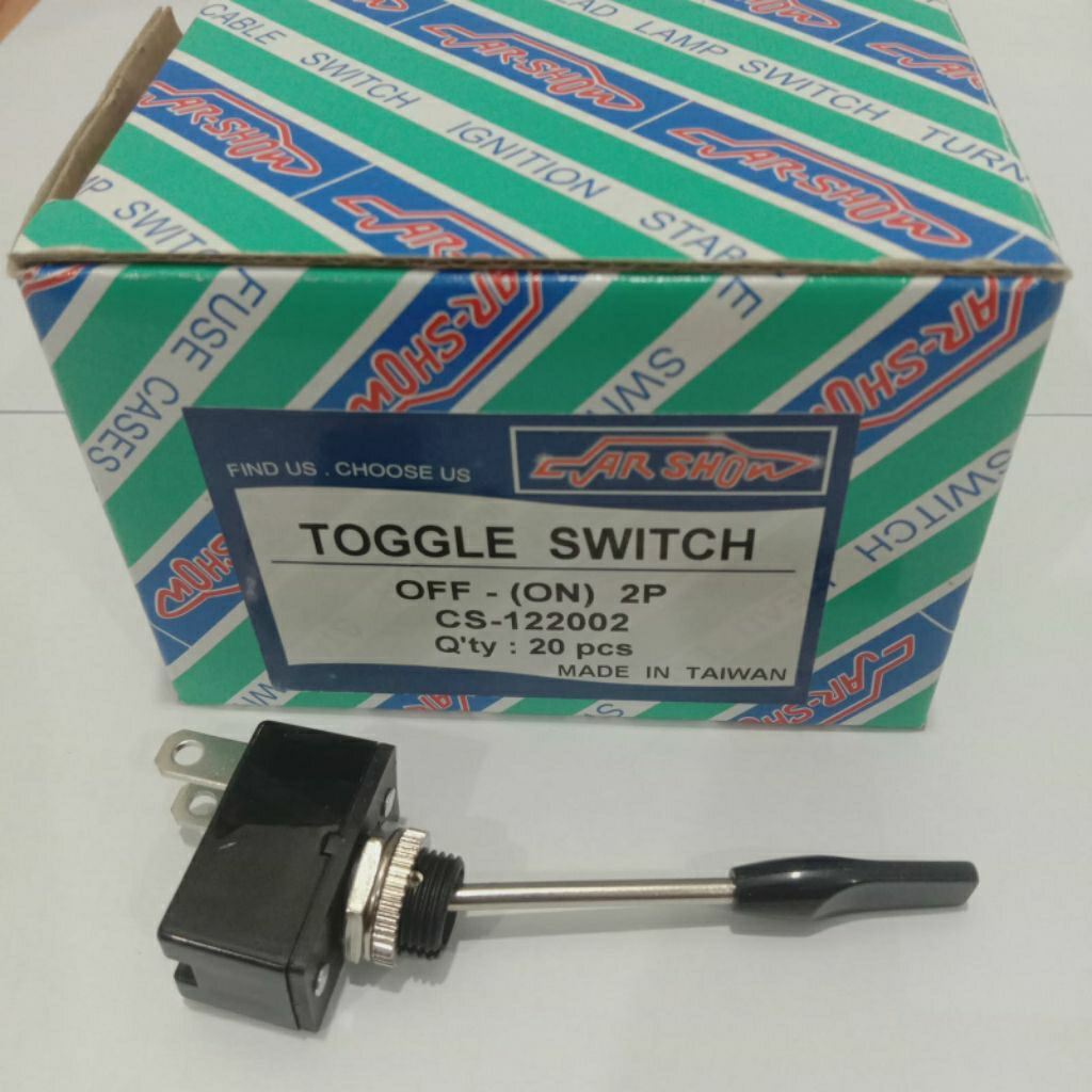 CARSHOW TOGGLE SWITCH KLACKSON UNIVERSAL MOBIL MOTOR 12Volt DC