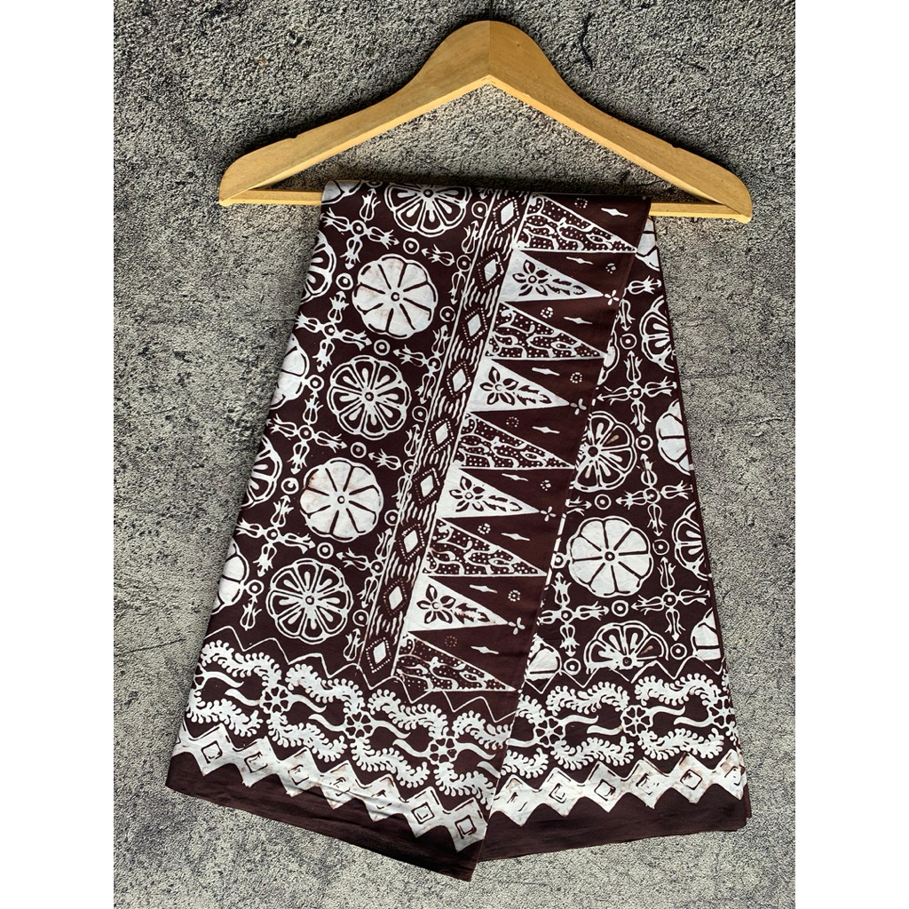 Sarung santri putri sarung mbak santri Mahogany series katun prima batik cap tebal halus tidak neraw