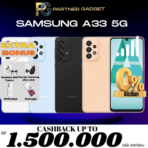 Samsung Galaxy A33 5G SEIN 8/256 128GB Second Resmi Indonesia